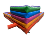 Mini aire de jeux contournée multicolore 4,5x4,5m pour fête