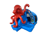 Combinado tobogán frontal curvo 3D pulpo 5x4.3m