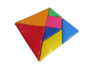 Tangram kirakós 7 darabos puha játék készlet