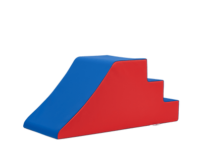 Blue and Red Unthemed Soft Play Wedge Slide