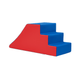 Tobogán de cuña de juego suave sin tema azul y rojo