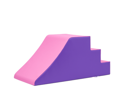 Fuchsia and Purple Unthemed Soft Play Wedge Slide
