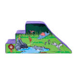 Toboggan en coin de jeu doux Jungle