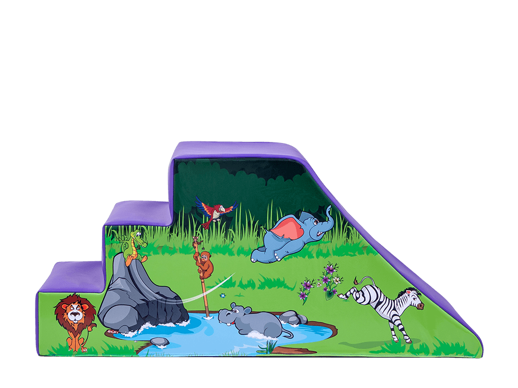 Toboggan en coin de jeu doux Jungle