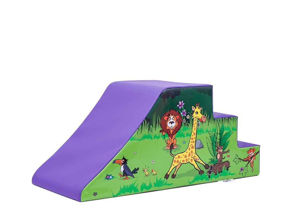 Toboggan en coin de jeu doux Jungle