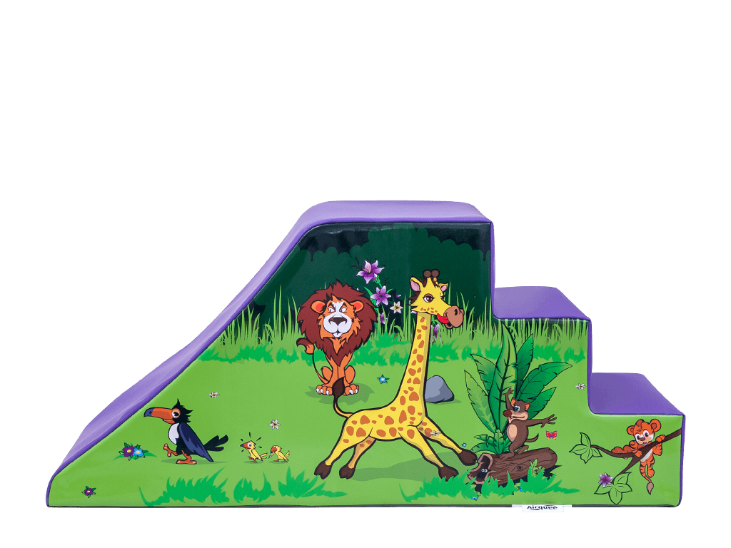 Toboggan en coin de jeu doux Jungle