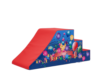Blau-Rote Party Softplay Keilrutsche