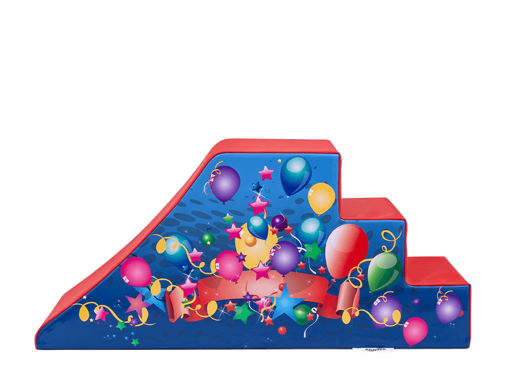 Blue and Red Party Soft Play Wedge Slide