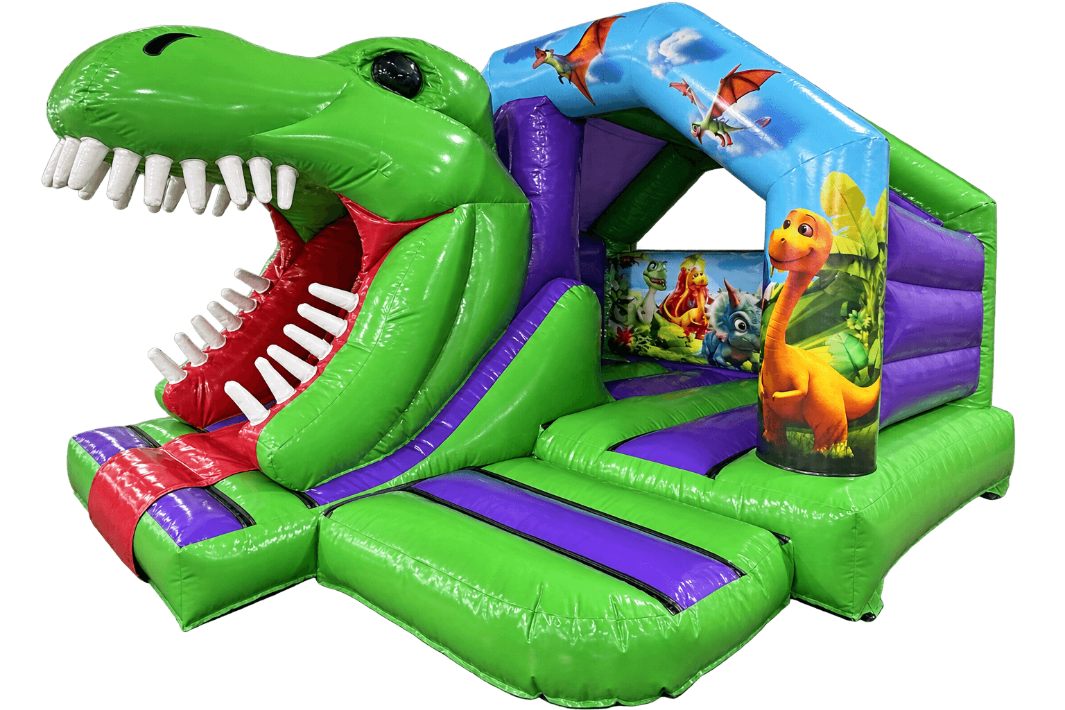 Combinazione Scivolo Frontale 3D Dinosauro 5x4m