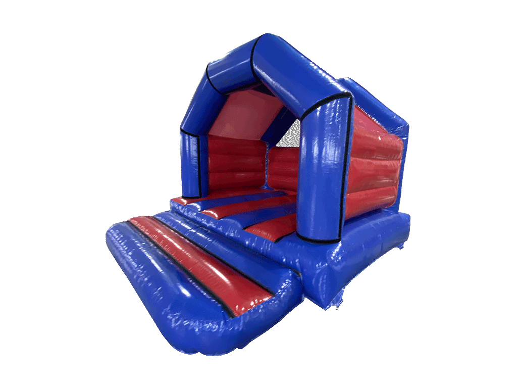 Estructura en A de velcro azul y rojo 4x4 m