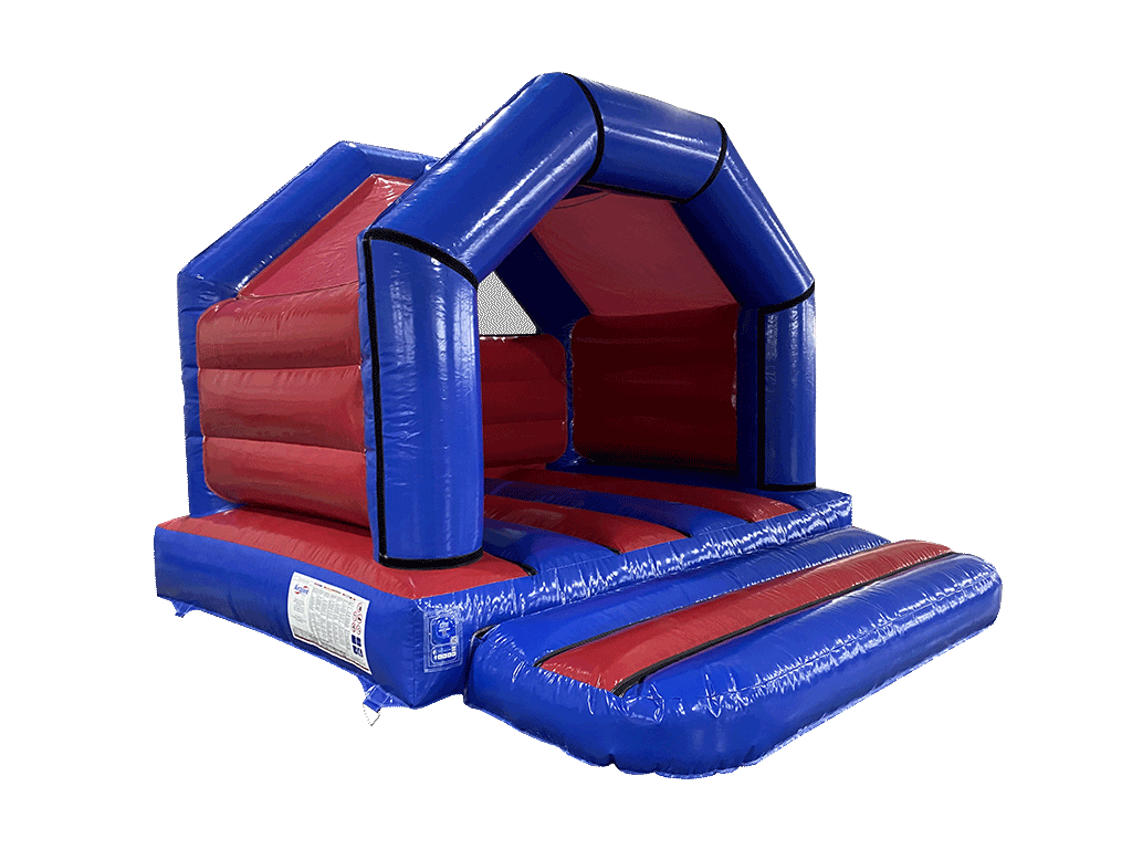 Estructura en A de velcro azul y rojo 4x4 m