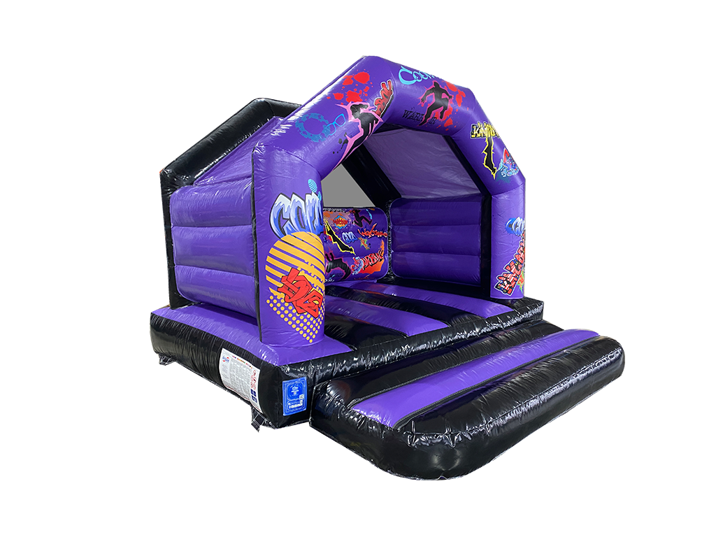 4x4m Purple & Black Graffiti A Frame