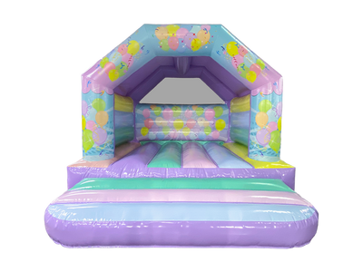 4x4m Pastellpfirsich A-Rahmen