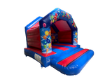 4x4m Blau & Rot Party A-Rahmen - Disco-Bereit