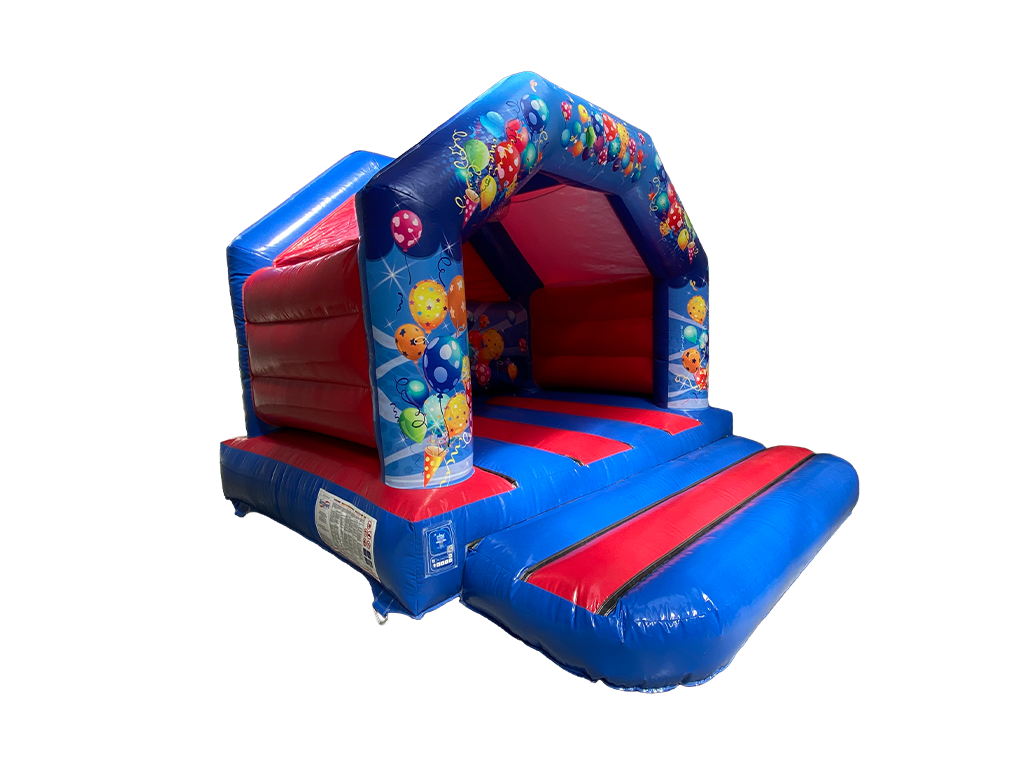 4x4m Blau & Rot Party A-Rahmen - Disco-Bereit