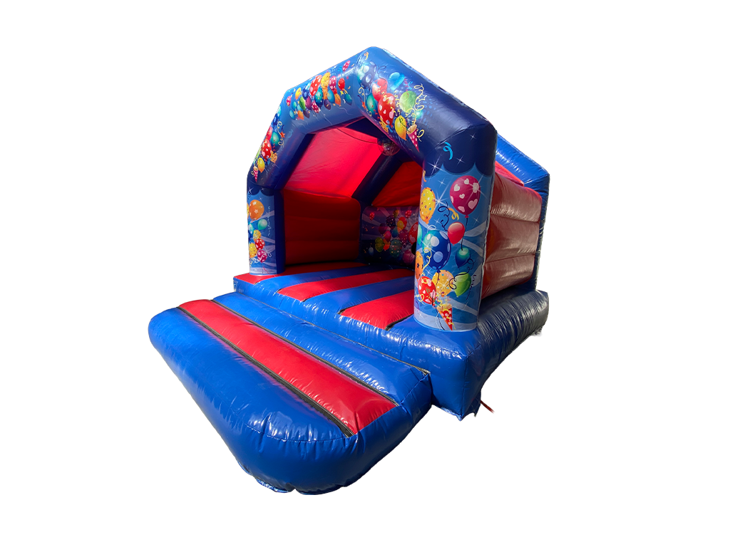 4x4m Blau & Rot Party A-Rahmen - Disco-Bereit