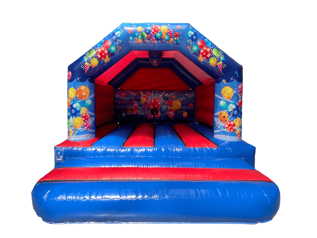 4x4m Blau & Rot Party A-Rahmen - Disco-Bereit