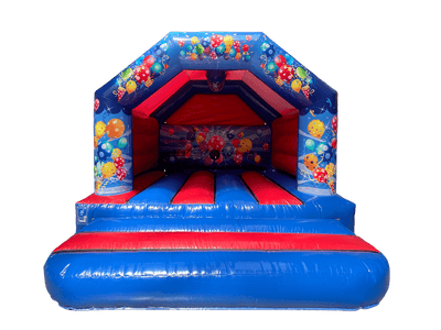 4x4m Blauwe & Rode Feest A-Frame - Disco Klaar