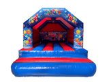 4x4m Blau & Rot Party A-Rahmen - Disco-Bereit
