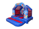 Structure A de fête bleu et rouge 4x3m