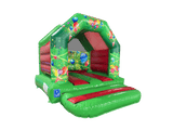 Structure A de fête verte et rouge 4x3m
