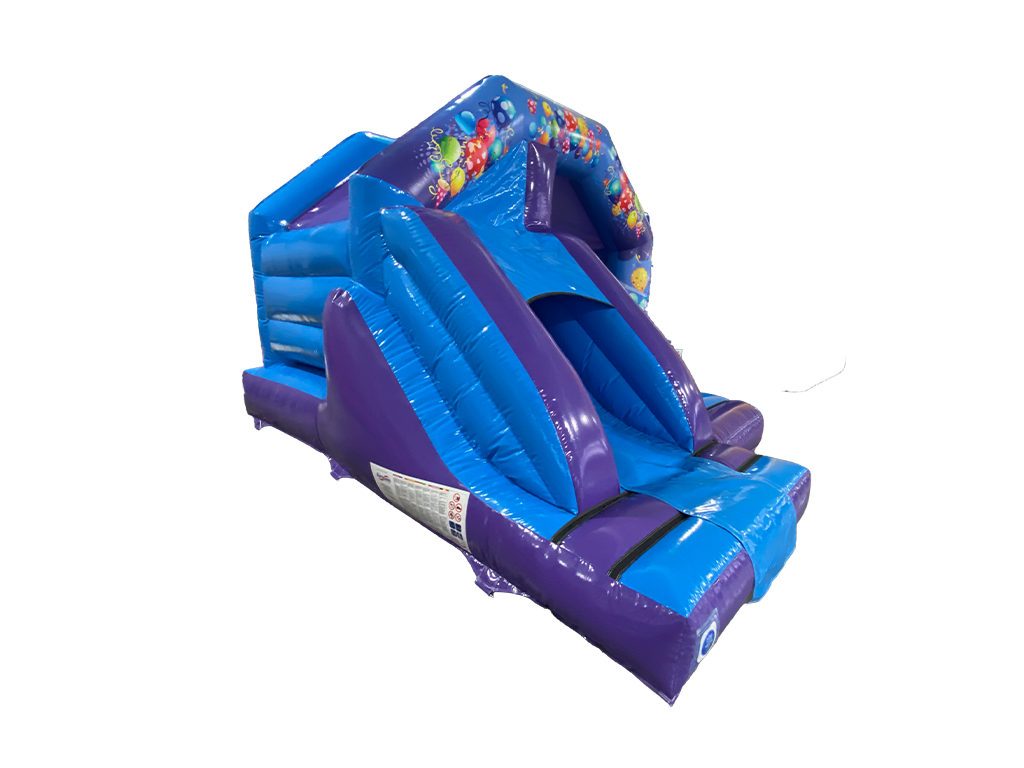 5x4m Purple & Blue Party Front Slide Combi