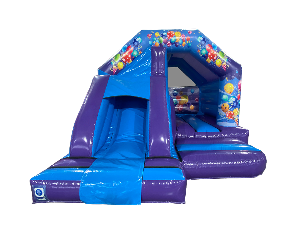 5x4m Purple & Blue Party Front Slide Combi