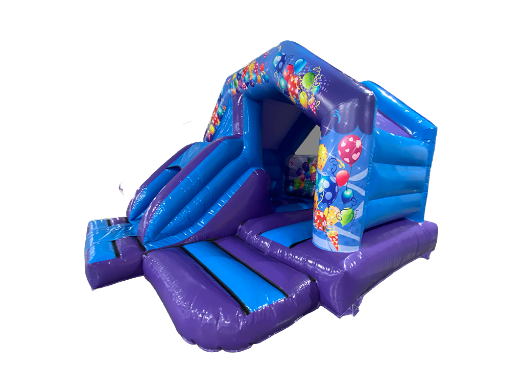 5x4m Purple & Blue Party Front Slide Combi