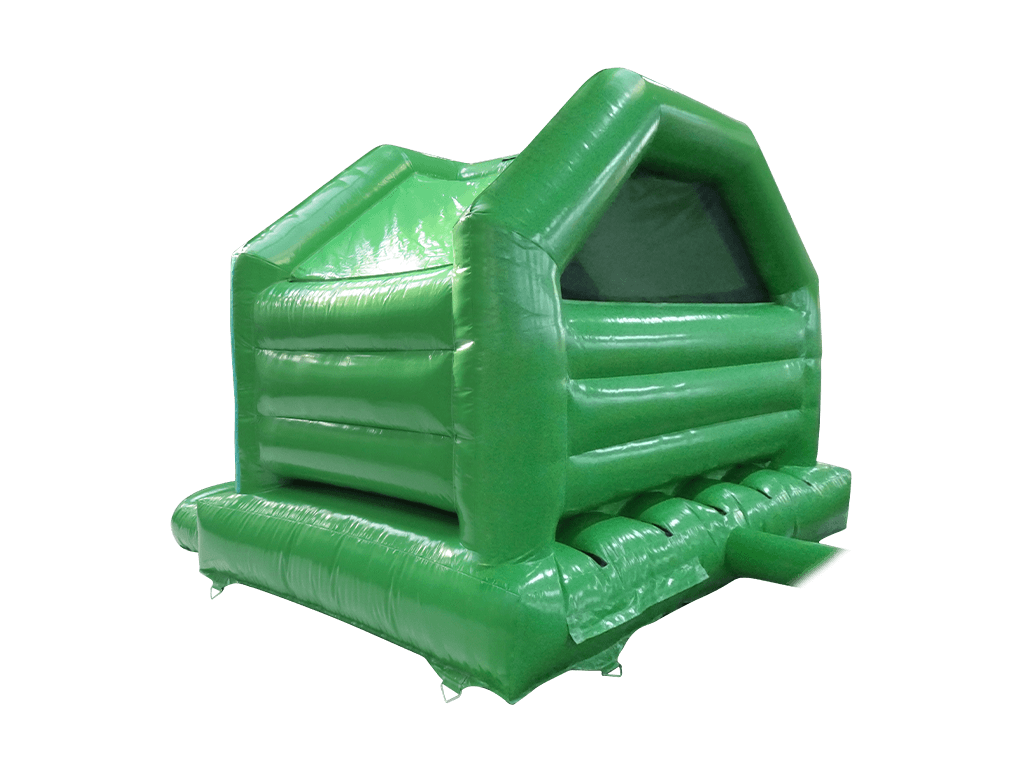 Combinado de tobogán frontal de fiesta verde 5x4 m