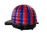 Dôme disco mini pailleté rouge et bleu - Prêt pour la disco