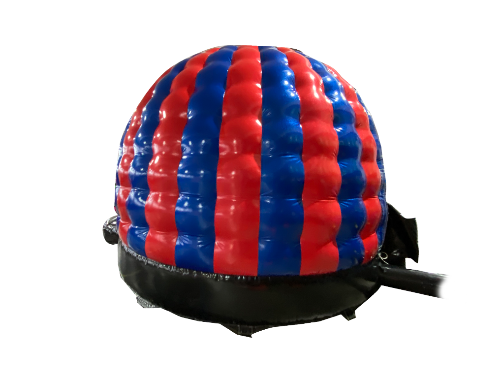 Dôme disco mini pailleté rouge et bleu - Prêt pour la disco