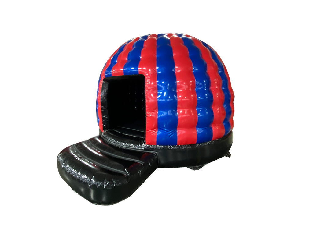 Dôme disco mini pailleté rouge et bleu - Prêt pour la disco