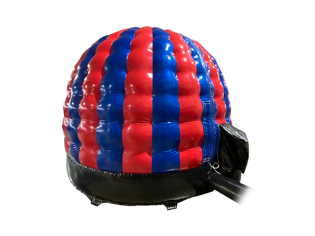 Dôme disco mini pailleté rouge et bleu - Prêt pour la disco