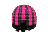 Dôme disco mini pailleté fuchsia et noir - Prêt pour la disco