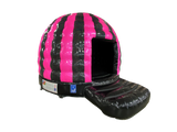 Dôme disco mini pailleté fuchsia et noir - Prêt pour la disco
