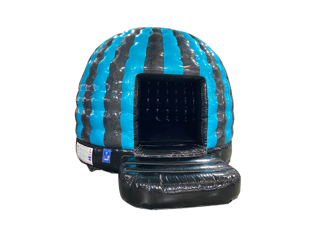 Black & Blue Glitter Mini Disco Dome - Disco Ready