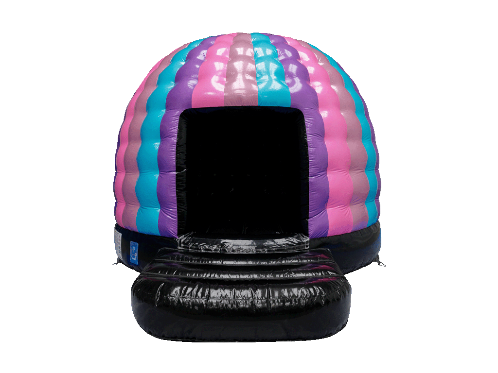 Paarse, IJsblauwe, Roze & Fuchsia Glitter Mini Disco Koepel - Disco Klaar
