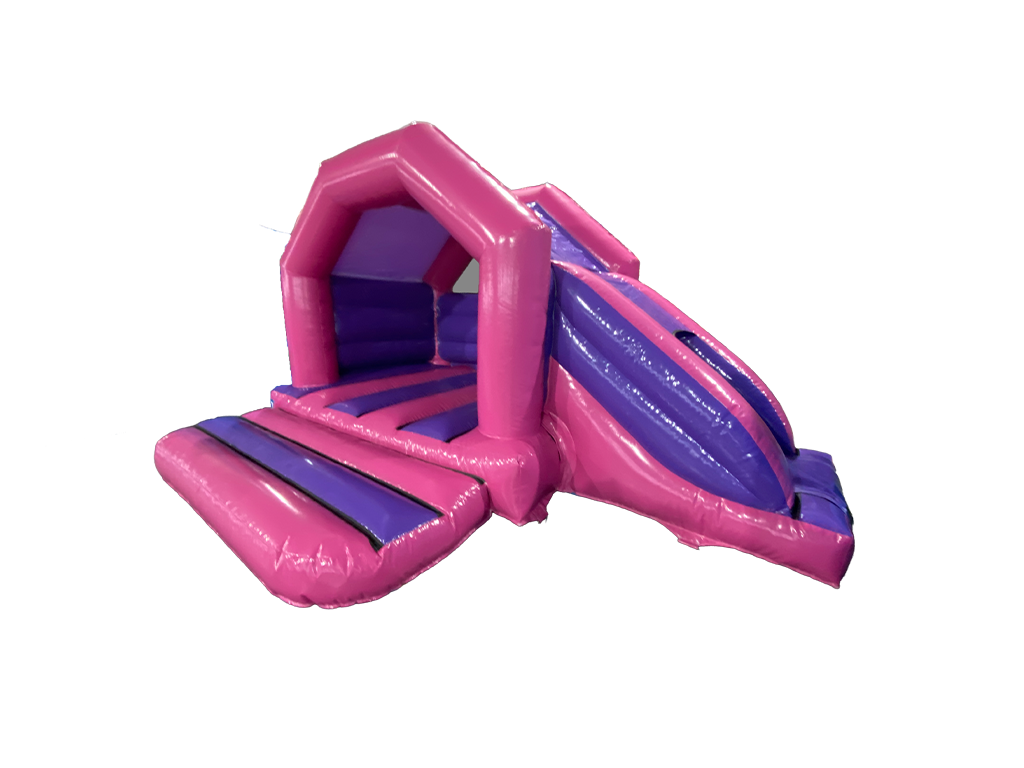 Combinato Scivolo Laterale Fucsia e Viola 4x5.5m