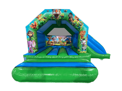 Combi toboggan latéral jungle 6m x 4m