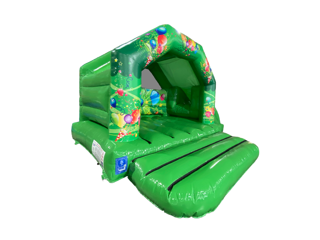 6x4m Groene Feest Glijbaan Combi