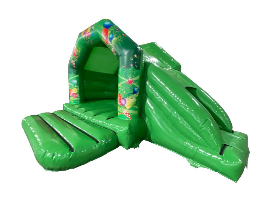 6x4m Groene Feest Glijbaan Combi