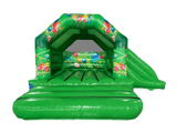 6x4m Groene Feest Glijbaan Combi