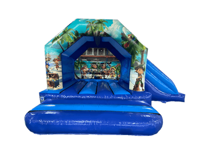 6m x 4m Combi Toboggan Latéral Pirate