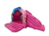 6m x 4m Combi Toboggan Latéral Princesse