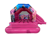 6m x 4m Combi Toboggan Latéral Princesse