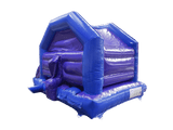 Combi toboggan latéral disco bleu et violet 4x5,5m - Prêt pour disco
