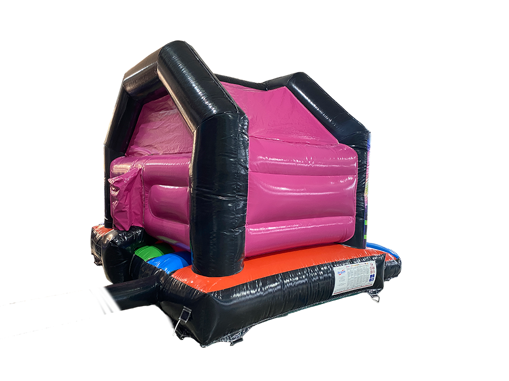 4x5.5m Multicoloured Disco Side Slide Combi - Disco Ready