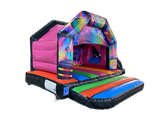 4x5.5m Multicoloured Disco Side Slide Combi - Disco Ready