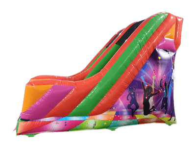 10ft Platform Multicoloured Disco Slide