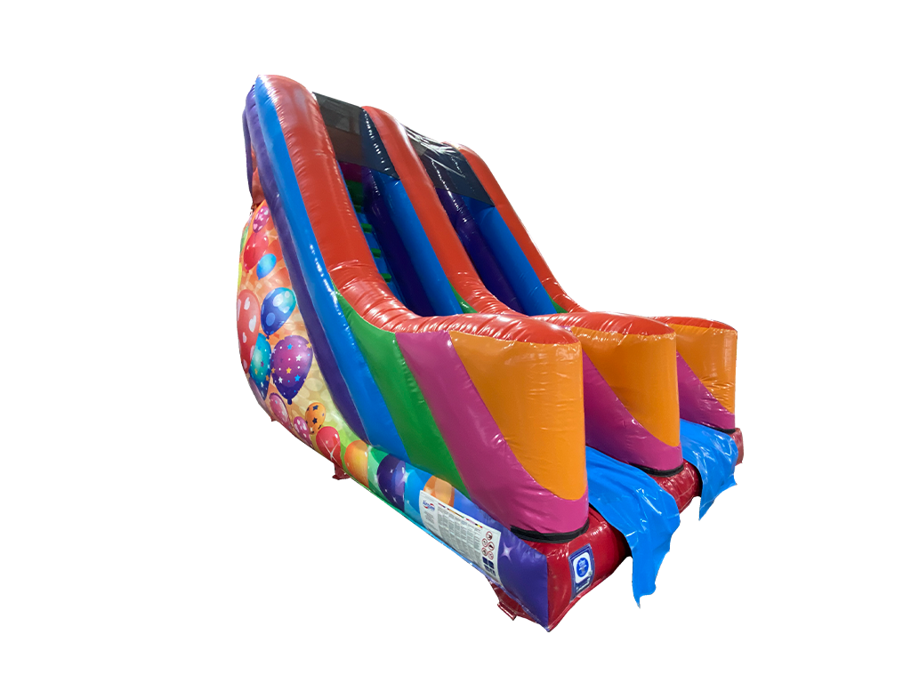 Tobogán de jardín multicolor con plataforma de 3m